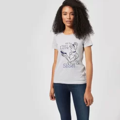 T-Shirt Femme Amour Et Chaussures - Cendrillon (Princesse Disney) - Gris -Disney 11666684 1854624227872790