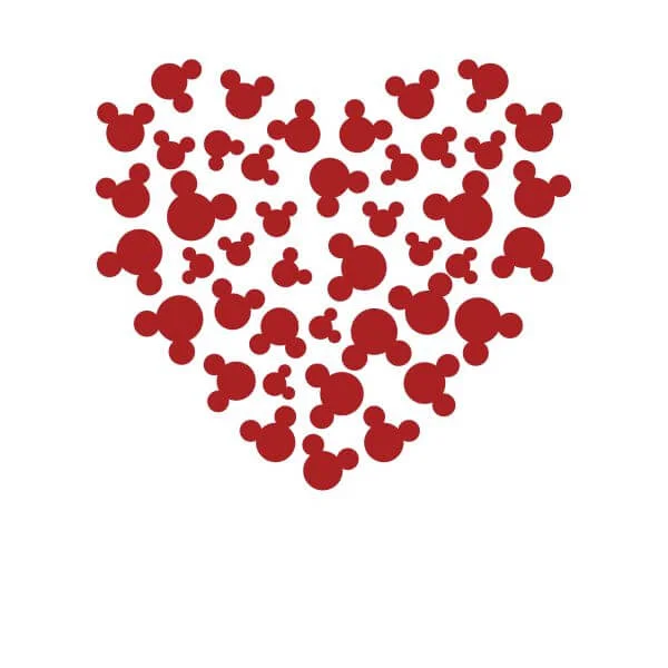 T-Shirt Femme Cœur Mickey Mouse (Disney) - Blanc 2 T-Shirt Femme Cœur Mickey Mouse (Disney) - Blanc – Image 2