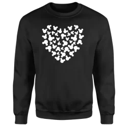 Sweat Homme Cœurs Mickey Mouse (Disney) - Noir -Disney 11669004 1844625035115517