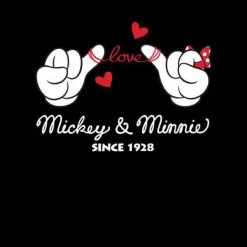 Sweat Homme Mickey Mouse Et Minnie Depuis 1928 (Disney) - Noir -Disney 11669130 1104625049600087