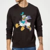 Sweat Homme Donald Et Daisy Duck Câlin (Disney) - Noir