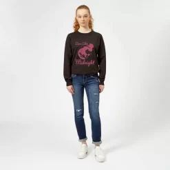 Sweat Femme Vis Comme S'il N'y Avait Pas De Minuit - Cendrillon (Princesse Disney) - Noir -Disney 11671470 2134626333296649
