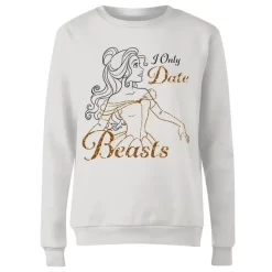 Sweat Femme La Belle Et La Bête - Je Ne Sors Qu'Avec Des Bêtes (Disney) - Blanc 7 Sweat Femme La Belle Et La Bête - Je Ne Sors Qu'Avec Des Bêtes (Disney) - Blanc -Disney 11671482 6544626335139438