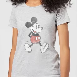 T-Shirt Femme Mickey Mouse Qui Marche (Disney) - Gris