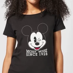T-Shirt Femme Mickey Mouse Depuis 1928 (Disney) - Noir