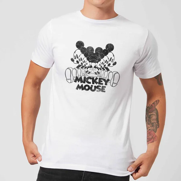 Disney T-Shirt Homme Mickey Mouse Dans Miroir - Blanc 1 Disney T-Shirt Homme Mickey Mouse Dans Miroir - Blanc