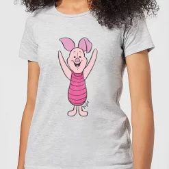 T-Shirt Femme Winnie L'Ourson Porcinet Disney - Gris