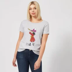 T-Shirt Femme Peter Pan Capitaine Crochet Disney - Gris -Disney 11706185 1214624469059533