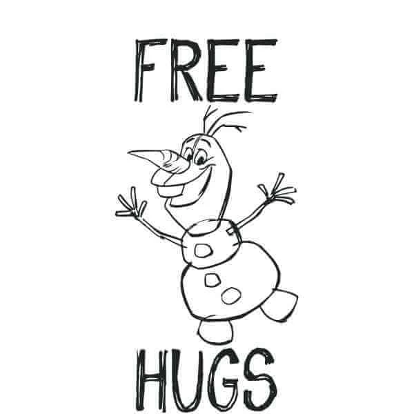 Disney T-Shirt Homme La Reine Des Neiges - Olaf Free Hugs - Blanc 2 Disney T-Shirt Homme La Reine Des Neiges - Olaf Free Hugs - Blanc – Image 2