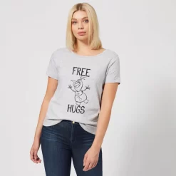 Disney T-Shirt Femme La Reine Des Neiges - Olaf Free Hugs - Gris 7 Disney T-Shirt Femme La Reine Des Neiges - Olaf Free Hugs - Gris -Disney 11795919 2034624539674544