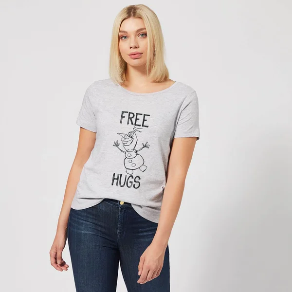 Disney T-Shirt Femme La Reine Des Neiges - Olaf Free Hugs - Gris 3 Disney T-Shirt Femme La Reine Des Neiges - Olaf Free Hugs - Gris – Image 3