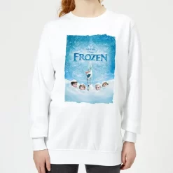 Disney Sweat Femme Affiche La Reine Des Neiges - Blanc