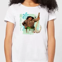 T-Shirt Femme Maui Vaiana, La Légende Du Bout Du Monde Disney - Blanc