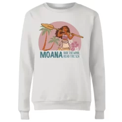 Sweat Femme Read The Sea Vaiana, La Légende Du Bout Du Monde Disney - Blanc -Disney 11851372 4304626308155638