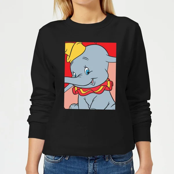 Sweat Femme Portrait Dumbo Disney - Noir 1 Sweat Femme Portrait Dumbo Disney - Noir