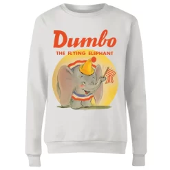 Sweat Femme Flin Eléphant Vintage Dumbo Disney - Blanc -Disney 11853148 9724626308247759