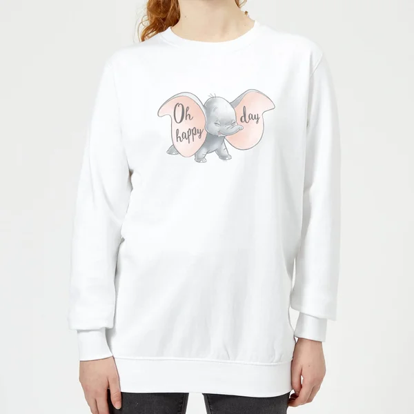 Sweat Femme Happy Day Dumbo Disney - Blanc 1 Sweat Femme Happy Day Dumbo Disney - Blanc