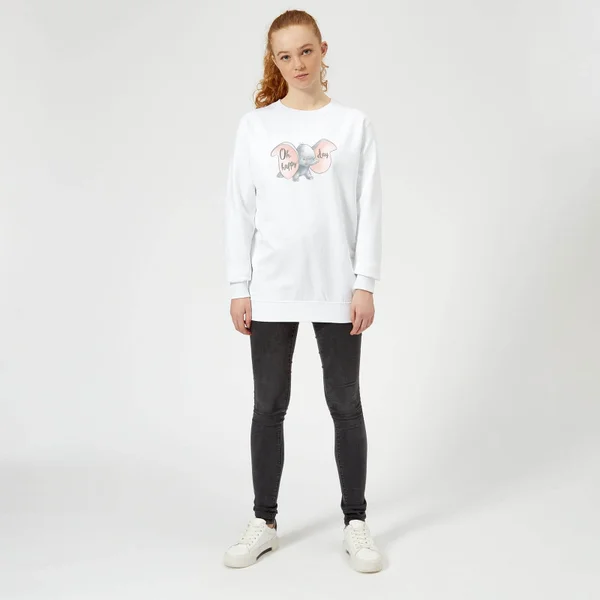 Sweat Femme Happy Day Dumbo Disney - Blanc 3 Sweat Femme Happy Day Dumbo Disney - Blanc â Image 3