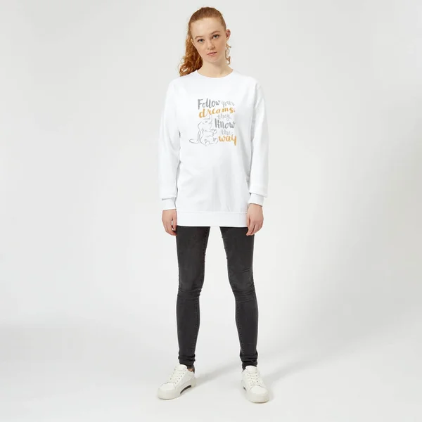 Sweat Femme Follow Your Dreams Dumbo Disney - Blanc 3 Sweat Femme Follow Your Dreams Dumbo Disney - Blanc â Image 3
