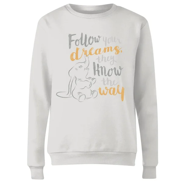 Sweat Femme Follow Your Dreams Dumbo Disney - Blanc 4 Sweat Femme Follow Your Dreams Dumbo Disney - Blanc â Image 4