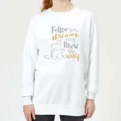 Sweat Femme Follow Your Dreams Dumbo Disney - Blanc