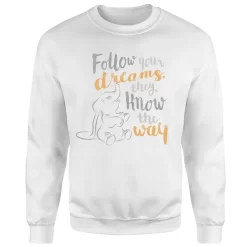 Sweat Homme Follow Your Dreams Dumbo Disney - Blanc -Disney 11853292 1704625125483119