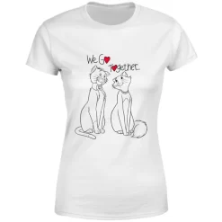Disney Aristocats We Go Together Women's T-Shirt - White 9 Disney Aristocats We Go Together Women's T-Shirt - White -Disney 12039027 2094648646416959