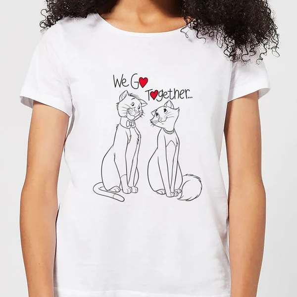 Disney Aristocats We Go Together Women's T-Shirt - White 1 Disney Aristocats We Go Together Women's T-Shirt - White