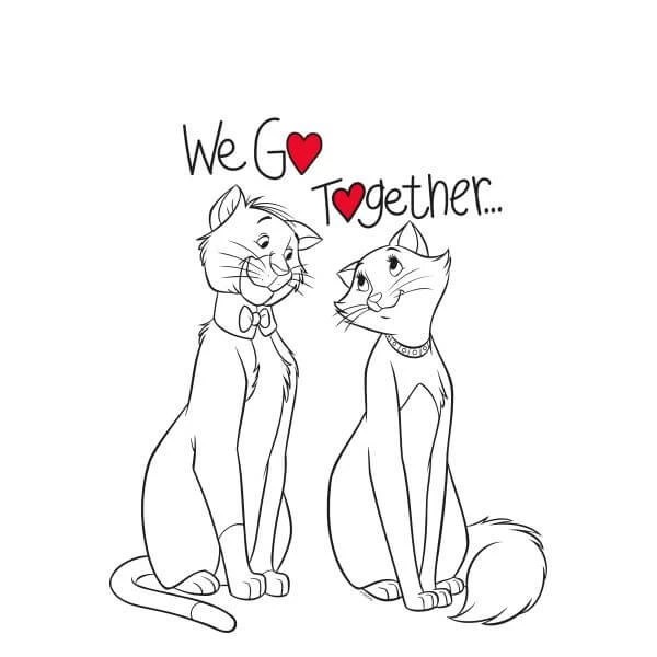 Disney Aristocats We Go Together Women's T-Shirt - White 2 Disney Aristocats We Go Together Women's T-Shirt - White – Image 2