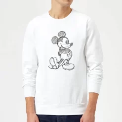 Disney Mickey Mouse Sketch Sweatshirt - White