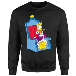 Disney King Donald Sweatshirt - Black -Disney 12057451 1344658975858265