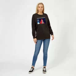 Disney The Little Mermaid Weekend Wait Women's Sweatshirt - Black -Disney 12058208 1864658993089182