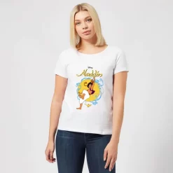 Disney Aladdin Rope Swing Women's T-Shirt - White -Disney 12058720 9084659001653057