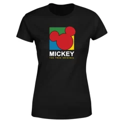 Disney Mickey The True Original Women's T-Shirt - Black -Disney 12222448 1714689848677851