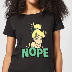 Disney Peter Pan Tinkerbell Nope Women's T-Shirt - Black