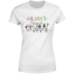 Disney Mickey's Friends Women's T-Shirt - White -Disney 12222555 1874689835501467