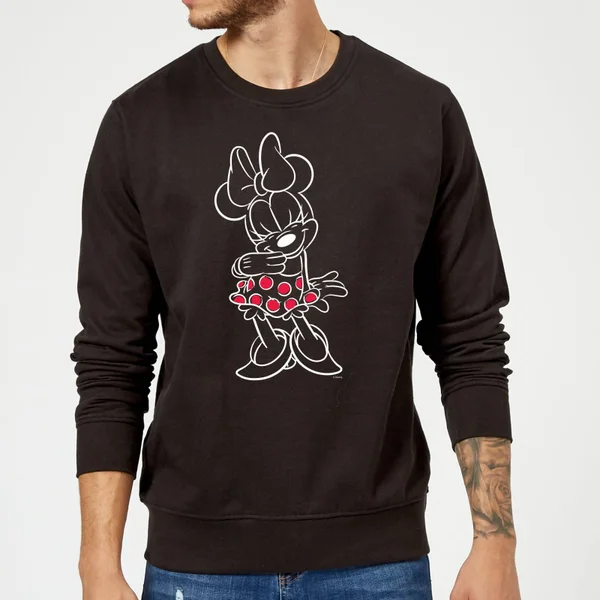 Disney Mini Mouse Line Art Sweatshirt - Black 1 Disney Mini Mouse Line Art Sweatshirt - Black