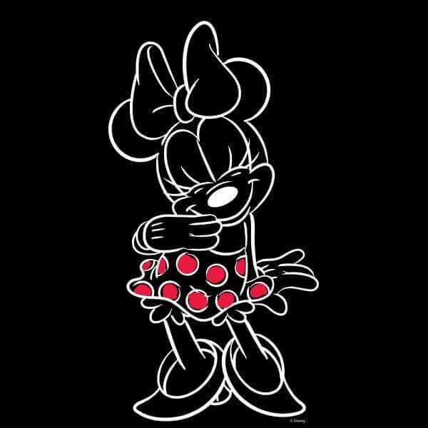 Disney Mini Mouse Line Art Sweatshirt - Black 2 Disney Mini Mouse Line Art Sweatshirt - Black â Image 2