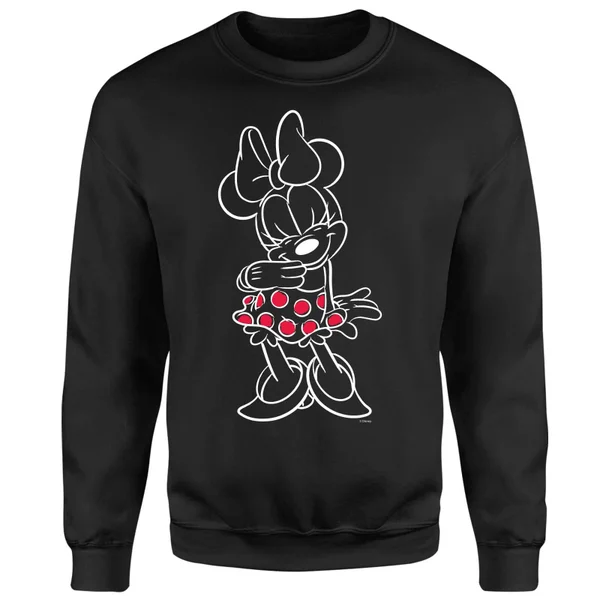 Disney Mini Mouse Line Art Sweatshirt - Black 4 Disney Mini Mouse Line Art Sweatshirt - Black â Image 4