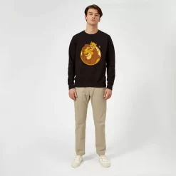 Disney Mufasa & Simba Sweatshirt - Black -Disney 12223056 7604689847687320