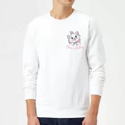 Disney Aristocats Marie I'm A Lady Sweatshirt - White