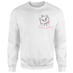Disney Aristocats Marie I'm A Lady Sweatshirt - White -Disney 12223065 2084689847891077