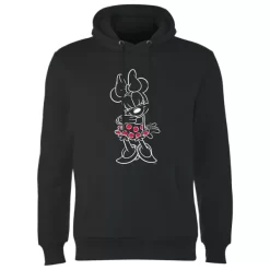 Disney Mini Mouse Line Art Hoodie - Black -Disney 12223173 5494689836879784