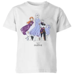 Disney Frozen 2 Group Shot Kids' T-Shirt - White