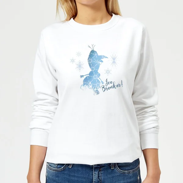 Disney Frozen 2 Ice Breaker Women's Sweatshirt - White 1 Disney Frozen 2 Ice Breaker Women's Sweatshirt - White