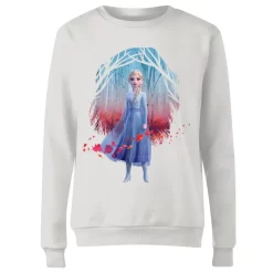 Disney Frozen 2 Find The Way Colour Women's Sweatshirt - White -Disney 12320542 1334713188489544