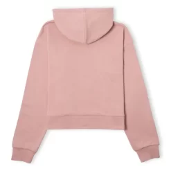 Disney Aristocats Marie Teacup Women's Cropped Hoodie - Dusty Pink -Disney 13418286 1184900789946808