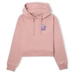 Disney Aristocats Marie Teacup Women's Cropped Hoodie - Dusty Pink