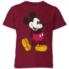 Disney Mickey Mouse Classic Kick Kids' T-Shirt - Burgundy