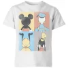 Disney Donald Duck Mickey Mouse Pluto Goofy Tiles Kids' T-Shirt - White